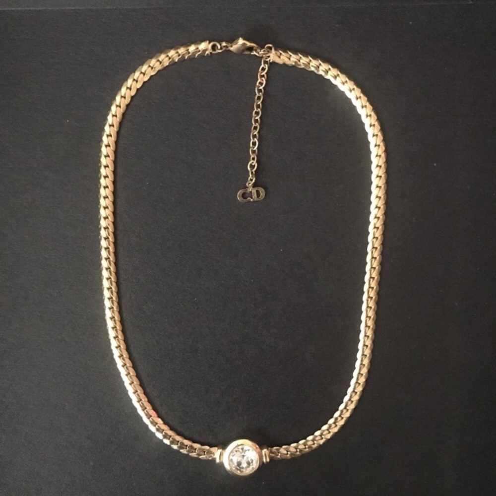 Christian Dior Gold plated necklace